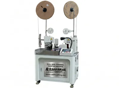 Automaattinen kaksoiskaapeliliittimen puristuskone WPM-180 - Automaattinen liittimen puristuskone