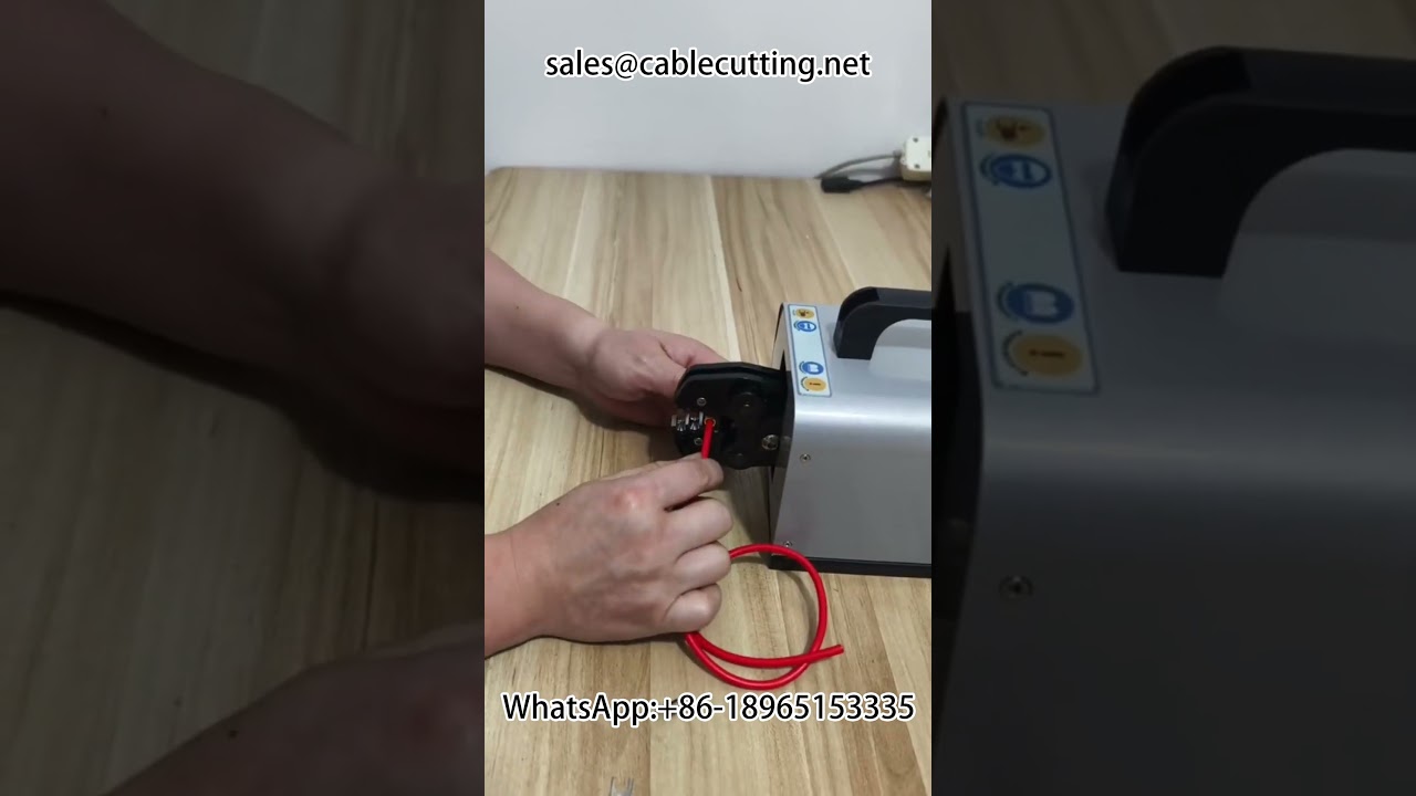 Pneumatic terminal crimping machine #Automation equipment #Stripping machine