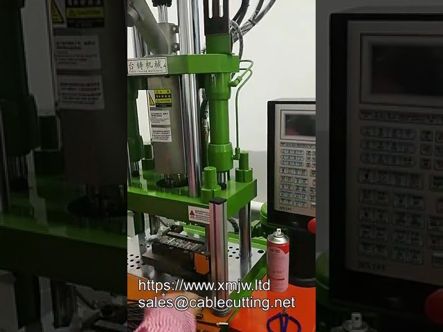 250sth Fully Automatic Wire Vertical Power Plug Wire Plastic Injection Molding Machine