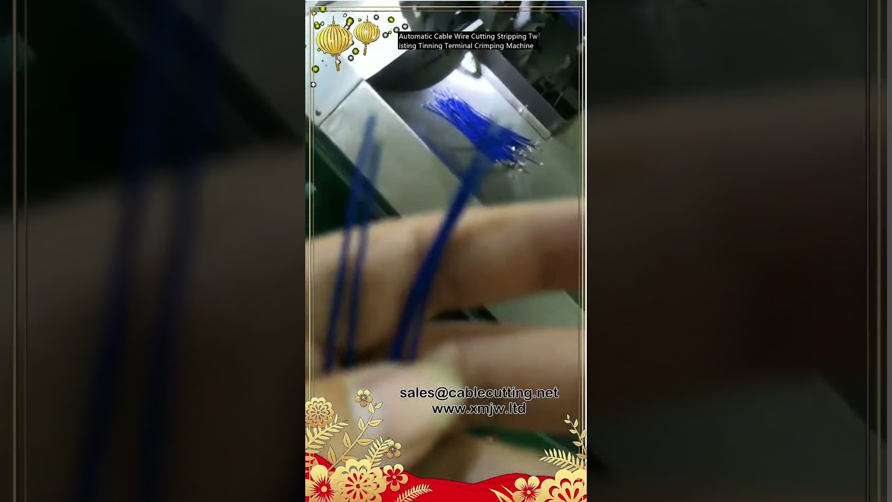 Automatic Cable Wire Cutting Stripping Twisting Tinning Terminal Crimping Machine