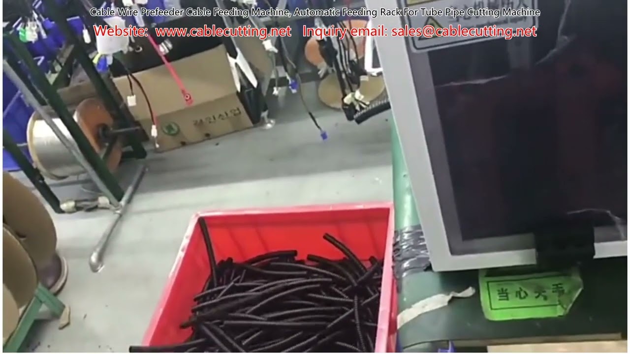 Cable Wire Prefeeder Cable Feeding Machine, Automatic Feeding Rack For Tube Pipe Cutting Machine