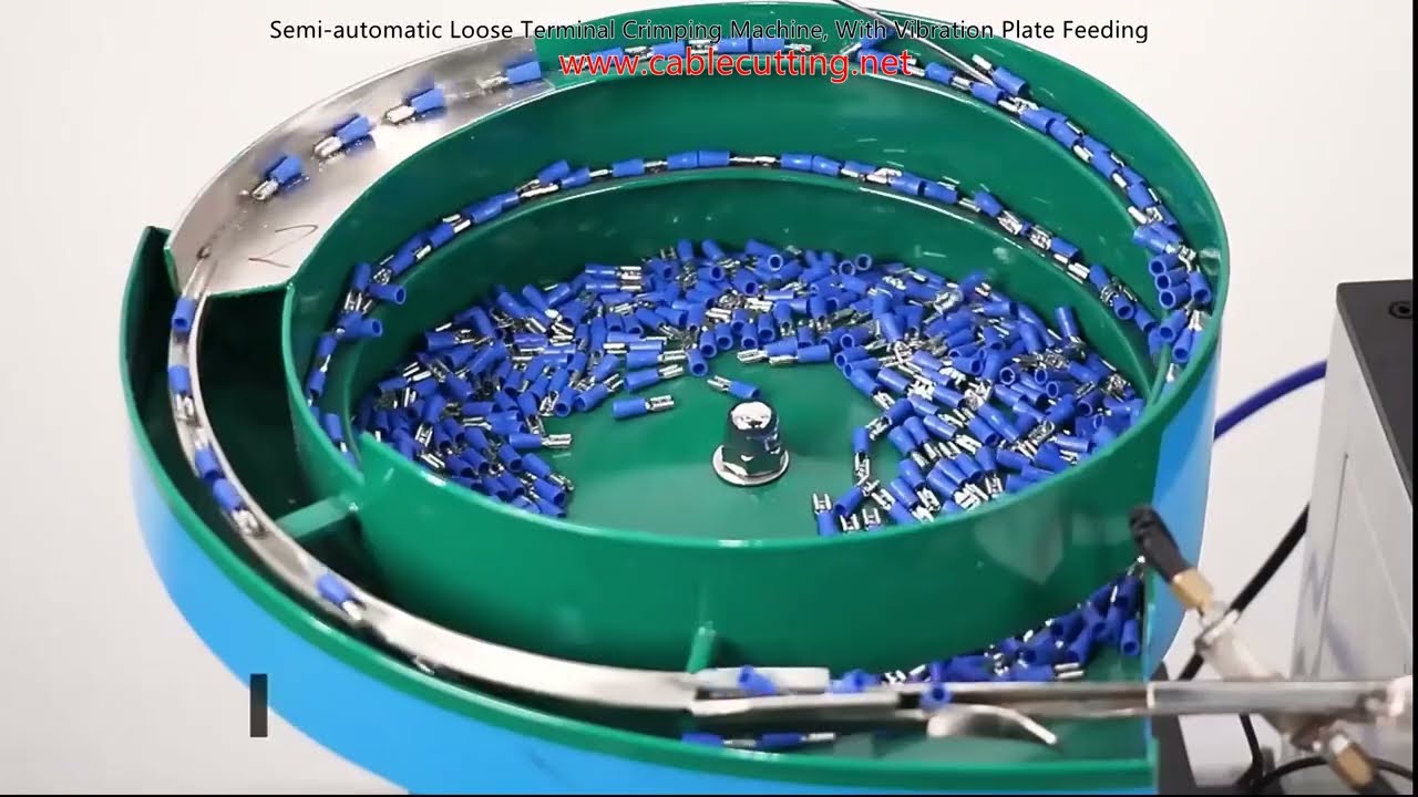 Semi automatic Loose Terminal Crimping Machine, With Vibration Plate Feeding