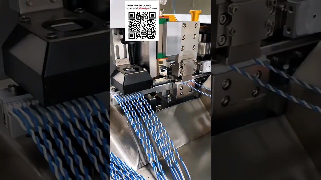 Täysautomaattinen IDC-läpivientiliittimen puristuskone #Johdinsarjojen automaatio