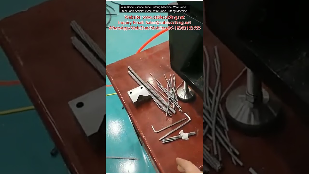 Wire Rope Silicone Tube Cutting Machine, Wire Rope Steel Cable Stainless Steel Wire Rope Cutting Mac