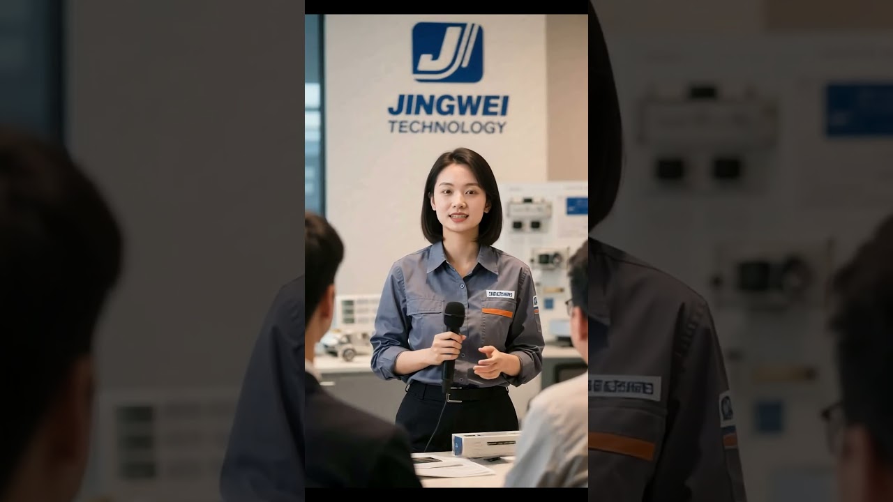 Jingwei Technologyn myyntipäällikkö suosittelee tuotteita asiakkaille. #kaapelinpoistokone