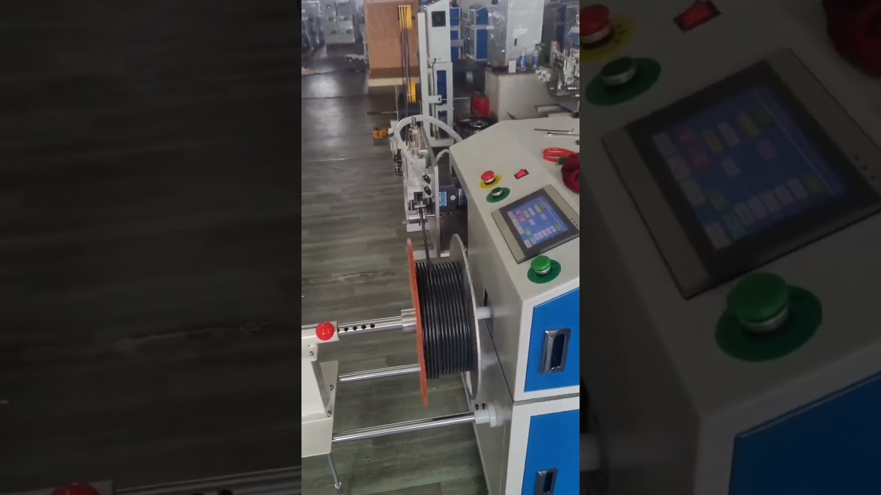 Automatic Meter Counting, Traversing, Cutting, Wire Winding & Coiling Machine #automobile #machine