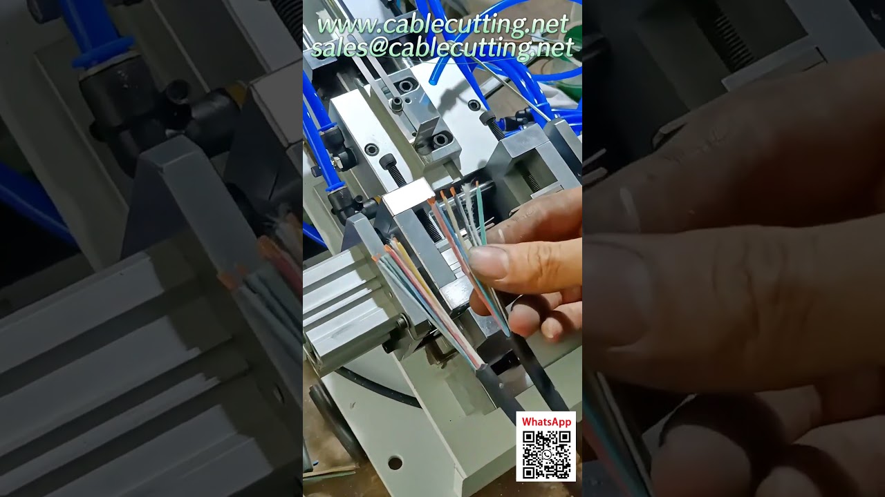 ماكينة تعرية الأسلاك الداخليةالخارجية نصف الآلية للكابلات المطاطية