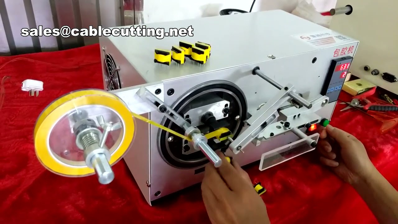 tape wrapping machine around the transformer  upshift lever