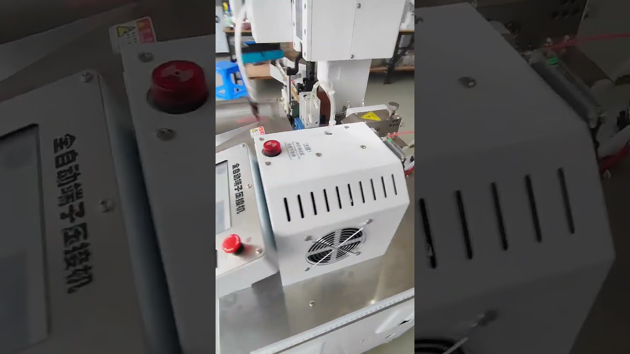 Fully Automatic Loose Piece Terminal Crimping #machine #cablewirestrippingmachine #factory #piper