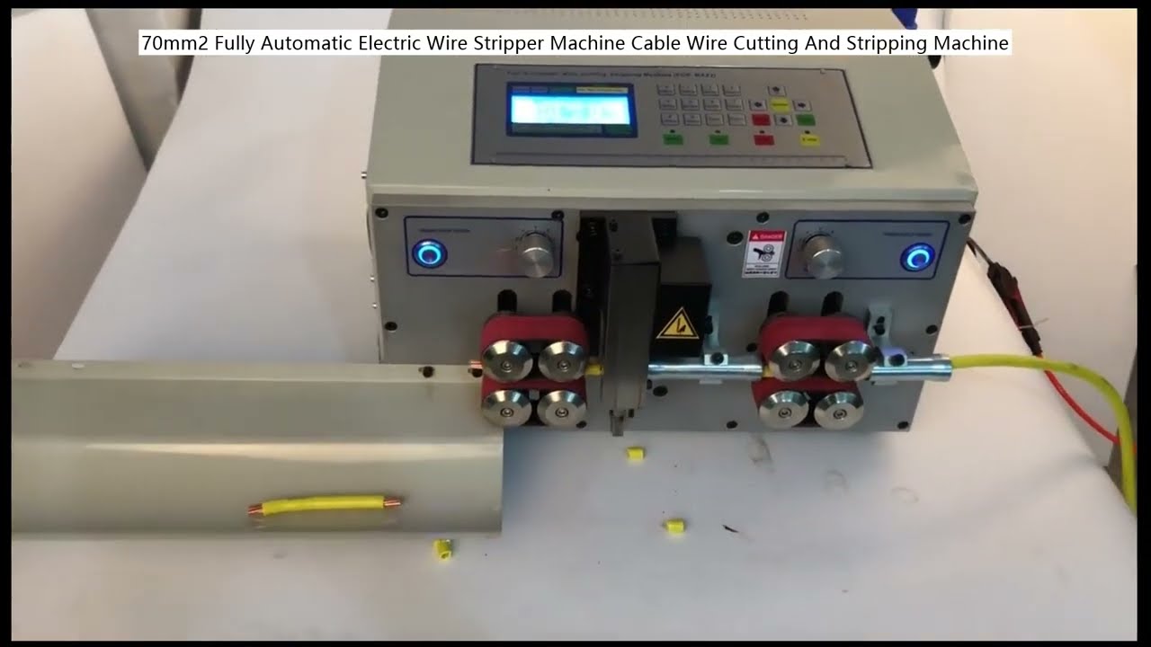 70mm2 Fully Automatic Electric Wire Stripper Machine Cable Wire Cutting And Stripping Machine