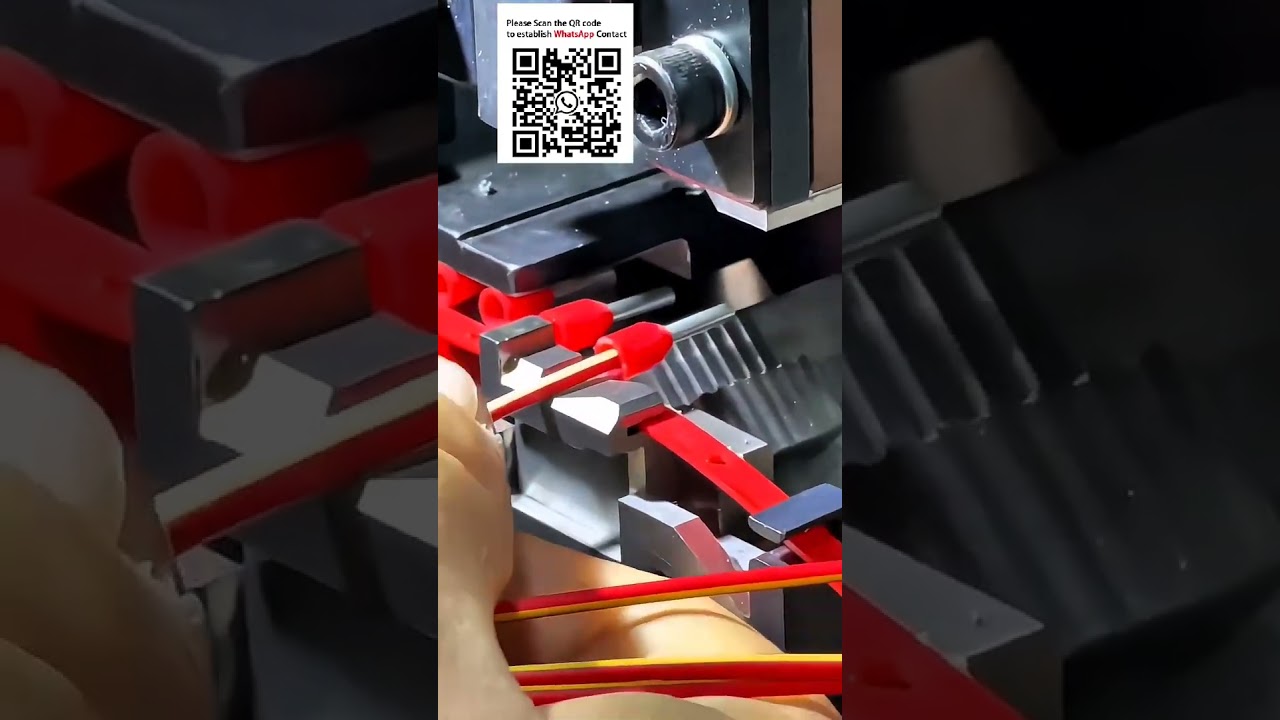 Semi Automatic Silent Terminal Crimping Press with Quick OTP Applicator Change #Automation Machin