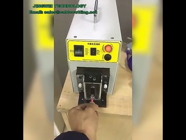 Ethernet Rj45 Connector Crimping Machine, Automatic Rj45 Crimping Machine for CAT5 CAT6 UTP Cable 4