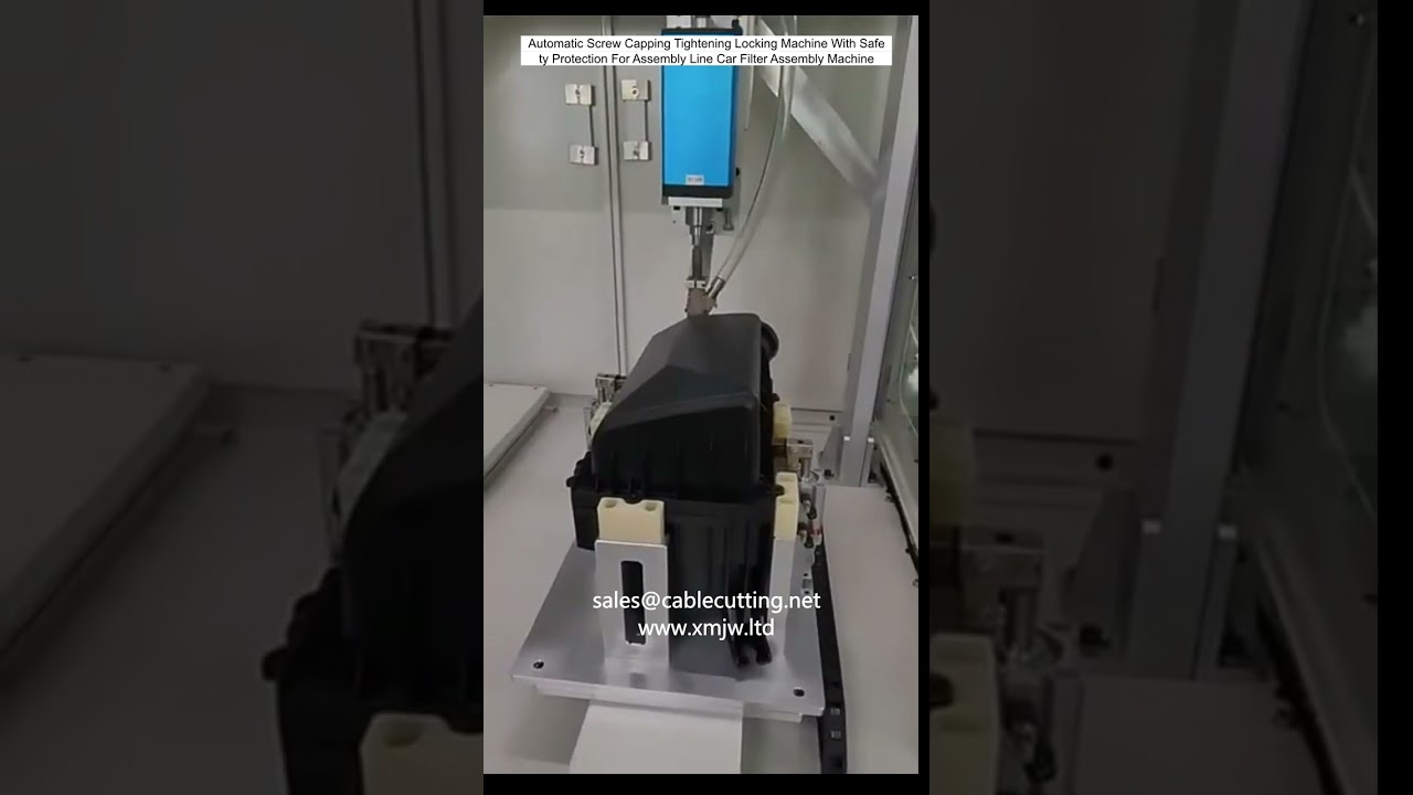 Automatic Screw Capping Tightening Locking Machine With Safety Protection For Assembly Line Car Filt