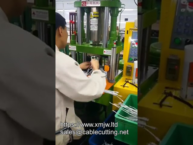 250 High Speed Injection Molding Machine Small Vertical Pvc Wire Plug Over molding Injection Molding